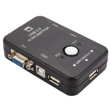 2X USB Kvm Switcher 2 Port VGA Svga Box USB 2.0 Mouse Keyboard 1920X1440 Box