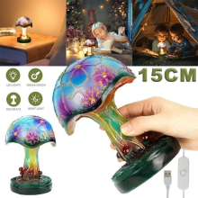 USB Mushroom Night Light Desk Lamp for Bedroom Decor Warm Ambient Lighting Gift