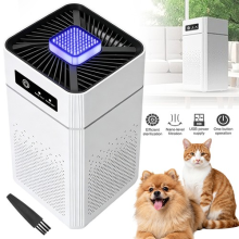 HEPA Air Purifier Small Portable Home Bedroom Desktop USB Air Cleaner Smoke Odor