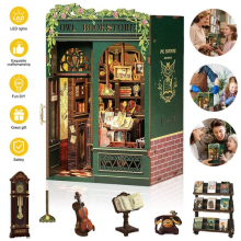 Book Nook Doll House Kit Model Kit Creative With LED Light Unique for Home Decor