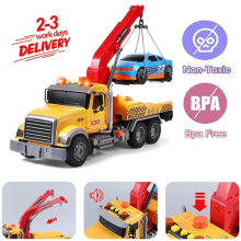UK Kids Rescue Wrecker Tow Truck Toy Crane Wth Dazzling Music Recovery Car 2024