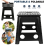 Folding Step Stool 15in Non Slip Multi Purpose Home Kitchen Foldable Stool 150KG 1