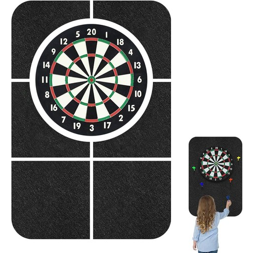 6Pcs/Kit High Density Felt Dartboard Wall Protector Self-Adhesive Guard 60x90cm