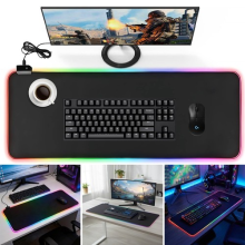 Gaming Mouse Mat Mouse Mat 80x30cm Extra Large Mousepad RGB Waterproof Non-Slip