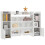 Kids Storage Shelf Toy Book Organizer with 8 Removable Boxes White 1
