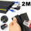 200cm Electrical Cable Trunking, Rubber Wire Cover, Floor Cable Tidy Protectors 1