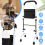 Walking Frame Mobility Aid Tool Standing Aid Height-Adjustable Portable Non-Slip 1