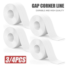 Self-Adhesive Bath Sealant Strip Flexible Waterproof Caulk Seal Tape Home 3/4PCS