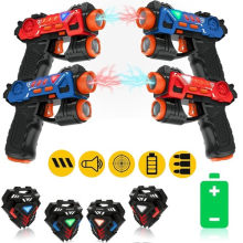 4 Player Laser Tag Set Laser Tag Game Laser Shooting Game Wireless Safe Exciting