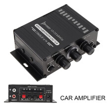 2X Power Amplifier Audio Karaoke Home Theater Amplifier 2 Channel Class D Amplifier USB/ AUX Input