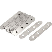 100mm Flat Bracket Straight Mending Plates Repair Fixing Joining 20pcs