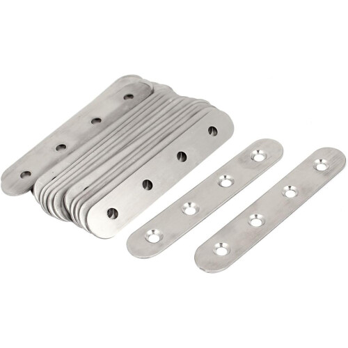100mm Flat Bracket Straight Mending Plates Repair Fixing Joining 20pcs