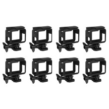 8X Cornice per Custodia Protettiva per Guscio Protettivo Hero (2018) / 6/5 Custodia per Go Pro Hero6 Hero5 Nera con Presa Mobile E Vite A