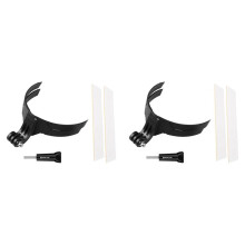 2X PULUZ para Casco de Motocicleta Portátil Soporte de Mentón Soporte de Cámara Deportiva Soporte de Equipo de Cámara de Teléfono Móvil para