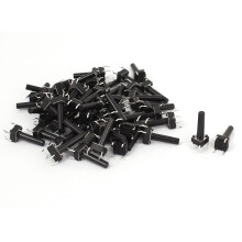 a15062500ux0312 6 Dip 4 Pin Momentary Push Button Tactile Tact Switches, 6 mm x 6 mm x 17 mm