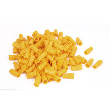 PVC Wire Terminal End Insulating Sleeve Covers Cap with 200 Piece, 35 mm, Yellow