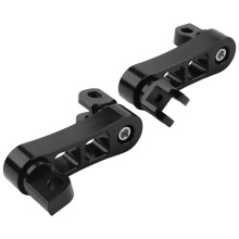 2X Adjustable Passenger Footpegs Highway Pegs Male Mount Foot Peg Clamp Support Extensions Bracket for B