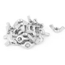 20Pcs 304 Stainless Steel M6 Butterfly Wing nut Screw Wing Nuts
