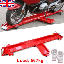 Motorcycle Dolly Mover Stand Trolley Skate 567kg Capacity Garage Parking Aid UK