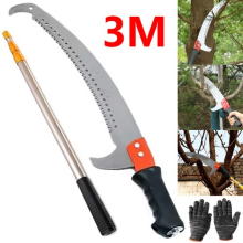3.6 M Manual Pole Saw Extendable Tree Pruner Trimmer Long Reach Tree Pruner Tool