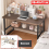 Home Office Study Desk Computer Desk Writing Desk Table Workstation & Book Shelf 1