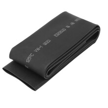 35mm Dia 3Ft Long Heat Shrink Tubing Wire Cable Wrap Sleeve Black