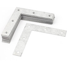 Flat Corner Braces L Shaped Metal Angle Brackets Plates 20pcs