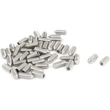 M4x10mm 0.7mm Pitch Cone Point Hex Socket Grub Screws 50pcs