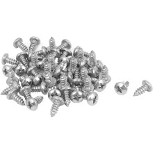 4.2mmx9.5mm Phillips Round Head Sheet Metal Self Tapping Screws 50pcs