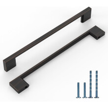 Set of 10 Cabinet Handles for Kitchen Cabinets Brown 192 mm — brown cabinet handles, cabinet handles, 192mm handles