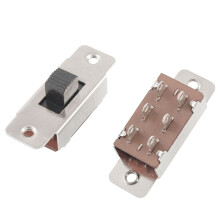 5 Pcs On/Off/On 3 Position DPDT 2P3T PCB Panel Slide Switch 6A/125V 3A/250V AC