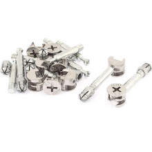 Furniture Fixing Screw Locking Connecting Cam Bolt Nut Fitting 9Sets
