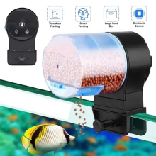 Fish Tank Auto Feeder, Smart Dual Mode Dispenser for Flakes & Pellets, Feeding