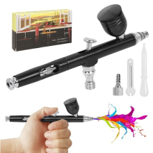 0.3mm Mini Airbrush Compressor Kit Spray Gun Dual Action Air Brush Paint Gun New