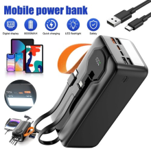 80000mAh Large Capacity Bank Power QC 22.5W+PD 20W Fast Charge External Battery
