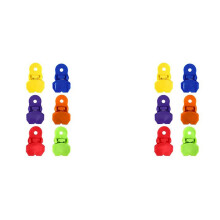 Ouvre-Boîte Manuel Facile de Couleur de 12 Pièces, Ouvre-Onglets de Boucliers en Plastique de Qualité Supérieure, Couvercles de Canettes de Soda