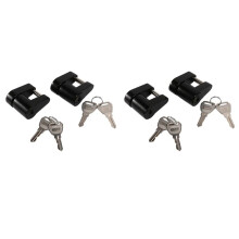 4 Set Trailer Hitch Coupler Lock Trailer Coupler Padlock 1/4 Inch Hitch Pin 3/4 Coupler Span for Truck Trailer RV Boat