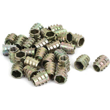 M6x10mm Hex Socket Zinc Plated Screw in Thread Insert Nut 30pcs