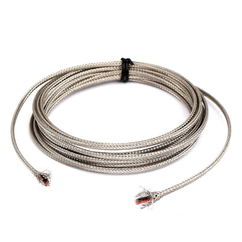 3 Meter Silver Tone Metal K Type Thermocouple Extension Wire