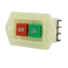 Grinding Machine On/Off Push Button Switch, AC 380V, 5 Amp