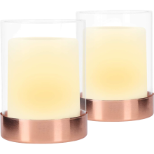 Solar Lantern Candle Garden LED Rechargeable Flickering Effect 2 pcs — solar garden lantern, solar led lantern