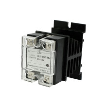DC 3-32V to AC 24-480V 70A SSR-70DA SSR Solid State Relay W Heat Sink