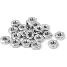 Hex Nuts, 8#-32 UNC Stainless Steel Thread Hexagon Nut 20pcs