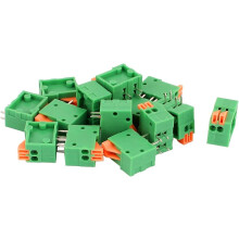 15Pcs PCB Panel Mount 2 Way 4P Terminal Block Connector 2.54mm Pitch