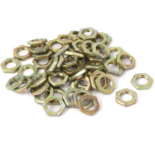 M7x0.75x2mm Carbon Steel Hex Nuts Fastener 50pcs for Screws Bolts