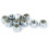 7/16 inch-14 Zinc Plated Hex Lock Nuts Silver Tone 10pcs 1