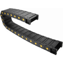 R55 25mm x 77mm Plastic Closed can Open Cable Drag Chain Wire Carrier 1M Long