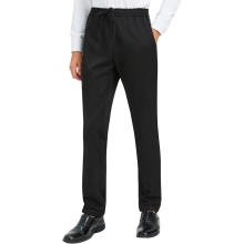 Men's Suit Chino Trousers Fabric Casual Regular Black L — men's chino pants, men's fabric trousers, men's casual pants