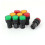 AC 220V 21mm Panel Mount LED Indicator Pilot Signal Light Lamp 9Pcs 1