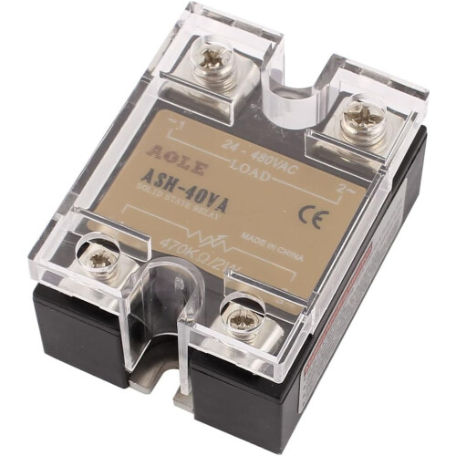 ASH-40VA 470Kohm 2W to 24-480VAC 40A Single Phase Solid State Relay Resistance Voltage Regulator